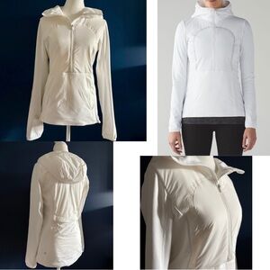 Lululemon Run For Cold Pullover White | Size 6